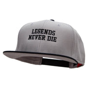 Legends Never Die Embroidered Wool Blend Pro Style 2 Tone Snapback - Black-Grey OSFM