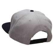 Legends Never Die Embroidered Wool Blend Pro Style 2 Tone Snapback - Black-Grey OSFM