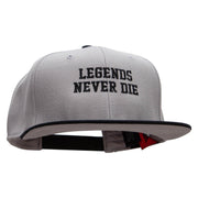 Legends Never Die Embroidered Wool Blend Pro Style 2 Tone Snapback - Black-Grey OSFM