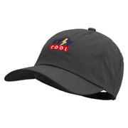 Stay Cool Embroidered Unstructured Cotton Twill Washed Cap - Black OSFM