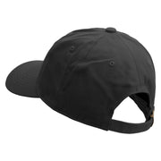 Stay Cool Embroidered Unstructured Cotton Twill Washed Cap - Black OSFM