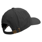 Stay Cool Embroidered Unstructured Cotton Twill Washed Cap - Black OSFM