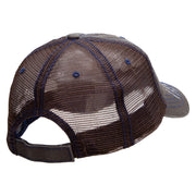 Turkey Is Served Embroidered Frayed Mesh Cap