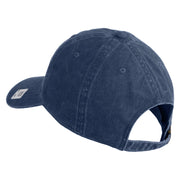 U.S. Marine Corps 1st Marine Division Embroidered Washed Solid Pigment Dyed Cotton Twill Brass Buckle Cap - Navy OSFM