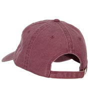 Texas with Map Outline Embroidered Washed Cotton Twill Cap