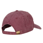 Texas with Map Outline Embroidered Washed Cotton Twill Cap