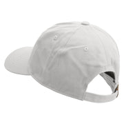 Stay Cool Embroidered Unstructured Cotton Twill Washed Cap - White OSFM