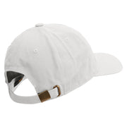 Stay Cool Embroidered Unstructured Cotton Twill Washed Cap - White OSFM