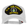 US Air Force Retired Fan Shape Patched Cotton Twill Cap