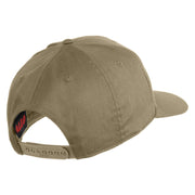 USS Long Beach 1959 1995 CGN - 9 Submarine Blue Patched Solid Cotton Twill Pro Style Cap - Khaki OSFM