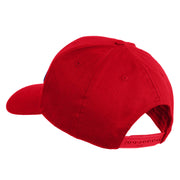 USS Long Beach 1959 1995 CGN - 9 Submarine Blue Patched Solid Cotton Twill Pro Style Cap - Red OSFM