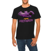 Halloween Bat Graphic Design Ring Spun Combed Cotton Short Sleeve Deluxe Jersey T-Shirt