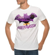 Halloween Bat Graphic Design Ring Spun Combed Cotton Short Sleeve Deluxe Jersey T-Shirt