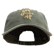 You Nailed It Embroidered Cotton Twill Premium Pigment Dyed Cap - Olive OSFM