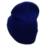 Film Roll Embroidered 12 Inch Long Knitted Beanie - Royal OSFM