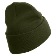 Army Veteran Letters Embroidered 12 Inch Long Knitted Beanie