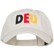 Germany DEU Flag Embroidered Low Profile Cap