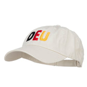 Germany DEU Flag Embroidered Low Profile Cap