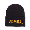 Admiral Military Embroidered Long Beanie