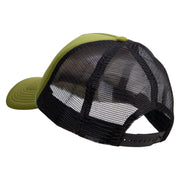 No.1 Grandpa Embroidered Summer Foam Mesh Trucker Cap - Cactus-Black OSFM