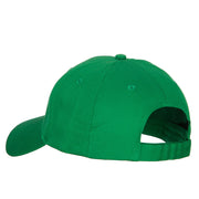 St. Patrick's Day Four Leaf Clover Embroidered Solid Cotton Low Cap