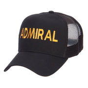 Admiral Military Embroidered Mesh Cap