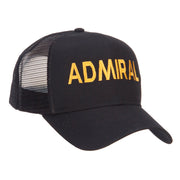 Admiral Military Embroidered Mesh Cap