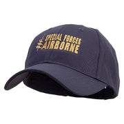 Special Forces Airborne Embroidered Low Profile Organic Cotton Cap - Navy OSFM