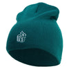 Stocks Embroidered 8 Inch Short Beanie - Dk-Green OSFM