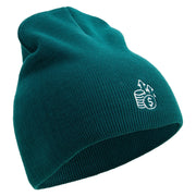 Stocks Embroidered 8 Inch Short Beanie - Dk-Green OSFM