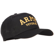 Army Veteran Letters Embroidered Cotton Cap