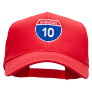 Interstate 10 Solid Cotton Twill Low Profile Snap Cap