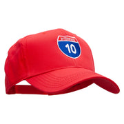 Interstate 10 Solid Cotton Twill Low Profile Snap Cap