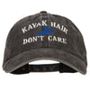 Kayak Hair Don't Care Embroidered Washed Cotton Twill Cap