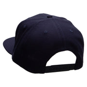 Born to Travel Embroidered Wool Blend Pro Style 2 Tone Snapback