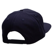 Born to Travel Embroidered Wool Blend Pro Style 2 Tone Snapback