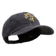 You Nailed It Embroidered Cotton Twill Premium Pigment Dyed Cap - Black OSFM