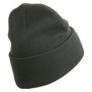 Army Veteran Letters Embroidered 12 Inch Long Knitted Beanie