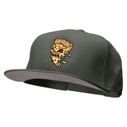 Angry Pizza Monstor Embroidered Prostyle Snapback - Charcoal OSFM