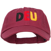 Germany DEU Flag Embroidered Low Profile Cap