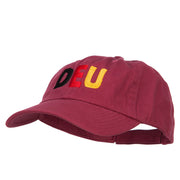 Germany DEU Flag Embroidered Low Profile Cap