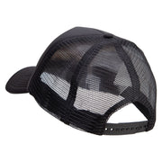 No.1 Grandpa Embroidered Summer Foam Mesh Trucker Cap - Black OSFM