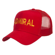 Admiral Military Embroidered Mesh Cap