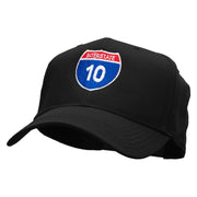 Interstate 10 Solid Cotton Twill Low Profile Snap Cap