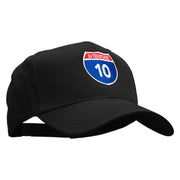 Interstate 10 Solid Cotton Twill Low Profile Snap Cap