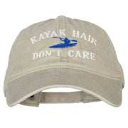 Kayak Hair Don't Care Embroidered Washed Cotton Twill Cap