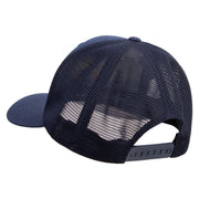 Licensed US Navy Embroidered Flexfit Mesh Trucker Cap - Navy OSFM