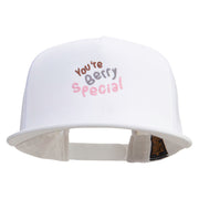 You're Berry Special Embroidered 5 Panel Mesh Trucker Snapback Cap - White OSFM