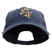 You Nailed It Embroidered Cotton Twill Premium Pigment Dyed Cap - Navy OSFM