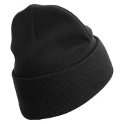 Army Veteran Letters Embroidered 12 Inch Long Knitted Beanie